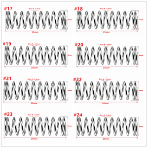 Ressort de compression en fil d'acier inoxydable personnalisable de 0,3 mm, ressort hélicoïdal automobile robuste, ressorts mécaniques en métal - Product Image 5