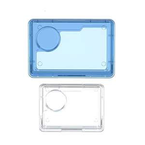 Tianbo Bol d'alimentation pour reptiles en plastique transparent Cadre anti-évasion bleu et blanc et fournitures d'insectes vivants pour reptiles et amphibiens - Product Image 5