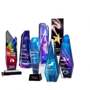 Trofeo de Cristal en Blanco para Premios al por Mayor en Guangzhou, Placa de Cristal con Logotipo 3D Personalizado, Impresión UV, Trofeo de Cristal, Placa de Premio - Product Image 5