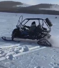 2023 neuer hochwertiger Snow Scooter Snow Mobile Go <span class=keywords><strong>Kart</strong></span> für Schneeground oder Eisboden - Product Image 5