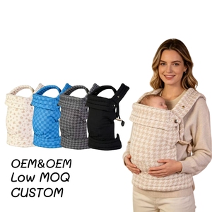 Porte-bébé ergonomique avec logo personnalisé, porte-bébé en coton avec siège de hanche, porte-bébé pliable pour nouveau-nés - Product Image 2