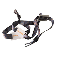 Bracelet RFID personnalisé pour l'enregistrement à l'hôtel, imperméable, confortable, mini-étiquette tendance, différentes tailles, tissu extensible, 13,56 MHz