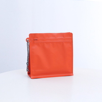 Pochette d'emballage de grains de café à fond plat Offre Spéciale sac de valve debout de conception de corde suspendue pour la nourriture pour animaux de compagnie de sucre de café