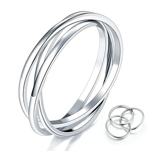 Elegante Anello Minimalista Avvolgente con Design Geometrico, Gioiello da Donna alla Moda per Uso Quotidiano, Regalo Chic - Product Image 1