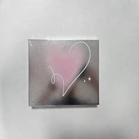 Palette de Maquillage Vide en Gros, Motif Cœur Argenté Brillant Effet Miroir, pour le Développement de Ligne de Marques de Beauté d'Influenceurs