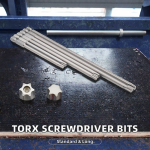Embouts <span class=keywords><strong>de</strong></span> tournevis <span class=keywords><strong>Torx</strong></span> OEM à tige hexagonale 1/4, en acier allié S2, T6-T40, 50-300 mm - Product Image 2