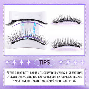 <span class=keywords><strong>Ciglia</strong></span> Finte <span class=keywords><strong>Magnetiche</strong></span> Naturali Fatte a Mano, Lunghe e Morbide, Ipoallergeniche, Spesse 0,07MM, Etichetta Privata - Product Image 4