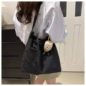 I-0335 femmes sacs à main grande capacité cordon seau sac personnalisé étanche bandoulière sac à bandoulière décontracté Nylon sac à bandoulière - Product Image 6