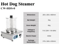 Équipement de restauration commerciale, machine à vapeur pour hot-dogs, rouleau à hot-dogs avec chauffe-pains