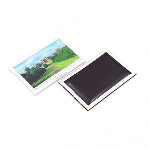 Manufactory Wholesale Custom Photo Souvenir Tin Low Moq Personalized Scenery Metal Tinplate <b>Fridge</b> Magnets - Product Image 2