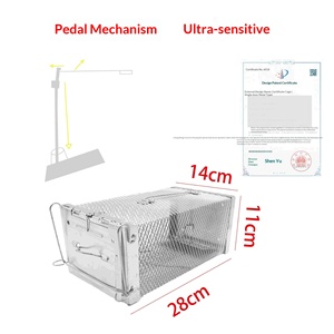 Trampa para <span class=keywords><strong>Ratones</strong></span> <span class=keywords><strong>de</strong></span> Una Puerta, Tipo Pedal, Sólida, Ecológica, Segura, No Tóxica, para el Hogar - Product Image 3