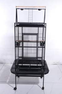 Cage pour animaux de compagnie Type vertical décoration en fer luxe canari perruche perroquet Cages mobile Extra grande taille Cage à oiseaux - Product Image 2
