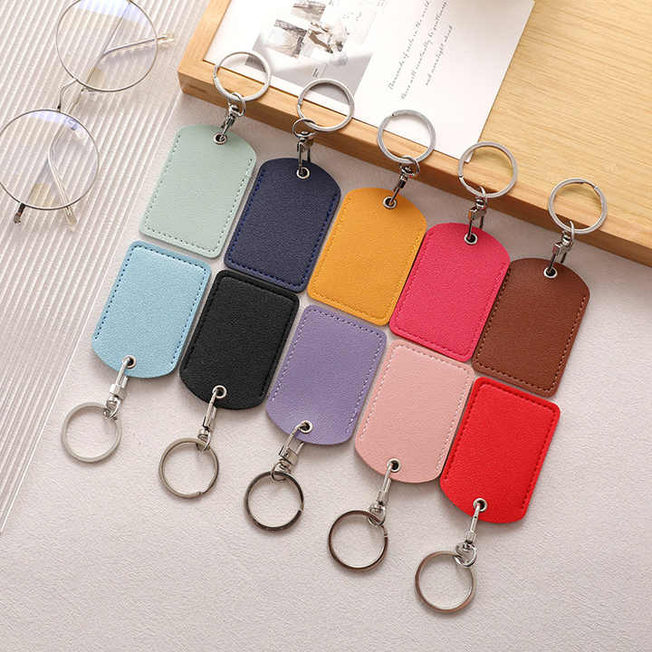 Key Chain Factory Factory Custom Pu Leather Key Fob Keychain Access Card Key Chains Key ...