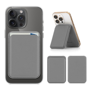 Dompet Kartu Ponsel Mewah Kulit PU Pria dengan Logo Kustom, Portabel, untuk iPhone 14 15 16 17 Pro Max Plus Air - Product Image 1