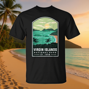 Camiseta del Parque Nacional de las Islas Vírgenes de San Juan, unisex, talla mediana para adultos - Product Image 3