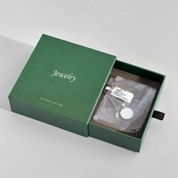 Boîtes cadeaux rigides pour bijoux avec logo personnalisé, laminage brillant, doublure en éponge, pour bagues, bracelets, colliers, boucles d'oreilles - Carton recyclable