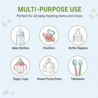 Produits de nettoyage professionnels pour bébés, comprimés nettoyants pour biberons pour nourrissons