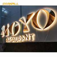 Panneau Led Extérieur Personnalisé Panneau Bâtiment de Magasin Panneau Led Rétro-Éclairé Panneau Devanture 3D Panneau d'Affaires Enseigne de Boutique Canal Lettre