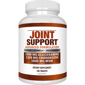Integratore OEM per il Supporto Articolare - Curcuma e Acido Ialuronico - 180 Compresse - Senza OGM e Senza Glutine - per Mobilità Articolare e Salute delle Ossa - Product Image 1