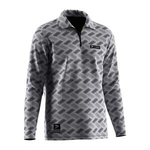 Camiseta Polo de Golf de Manga Larga para Niños, Sublimada, Casual, Blanca, de Alta Calidad, con Cierre de 1/4 - Product Image 3