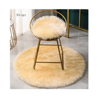 Accessoires de photographie en peluche tapis rond en fausse fourrure pour animaux de compagnie chambre salon tapis lavable tapis chaise yoga tapis de sol tapis et tapis