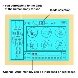 Unidad Tens 4 en 1 y EMS y estimulador muscular de masaje, máquina de terapia de unidades TENS de doble canal para aliviar el dolor masajeador de pulso electrónico - Product Image 5