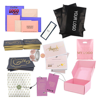 Enveloppe d'expédition en polyéthylène noir mat biodégradable avec logo personnalisé imprimé pour vêtements, t-shirts, sacs d'expédition