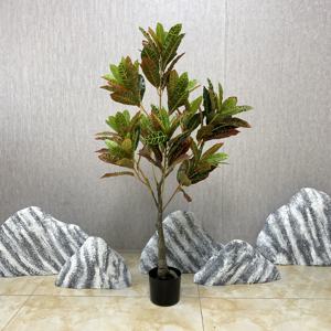 Haut de gamme couleur changeante <span class=keywords><strong>bois</strong></span> saupoudré Ficus faux arbre plante sol en pot salon intérieur fleur décoration vert bonsaï - Product Image 1