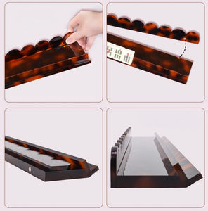 Estante Magnético de Lujo Personalizado para Mahjong de Acrílico con Patrón de Onda de Caparazón de Tortuga, Tamaños de 17.5in/20in, Diseño Portátil - Product Image 6
