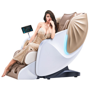 Fauteuil de massage robotique 4D SL à double rail, corps entier, soutien lombaire automatique, capsule spatiale intelligente pour la maison - Product Image 1