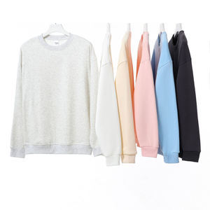 เสื้อสเวตเชิ้ตคอกลมแบบกำหนดเองได้ ยูนิเซ็กซ์ ผ้าฝ้ายหนา 350GSM ทรงโอเวอร์ไซส์ เสื้อพูลโอเวอร์ผู้ชายแบบเรียบ รับผลิตตามสั่ง ขายส่ง - Product Image 1