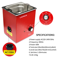 Nettoyeur et testeur d'injecteurs électroniques LAUNCH CNC 602A, équipement automobile, machine de nettoyage ultrasonique des injecteurs de carburant