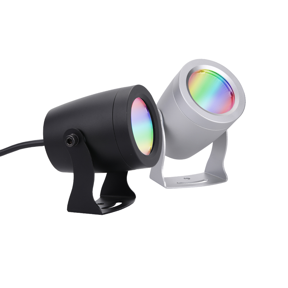 Outdoor LED Landscape Spike Lights DC 24V RGBW IP67 Waterproof Aluminum Body Smart Home App/Remote Control Garden Lighting