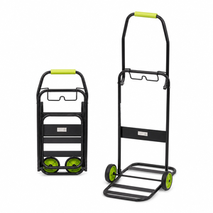 รถเข็นเหล็กพับได้แบบพกพา 2 ล้อ สำหรับช็อปปิ้งและจัดเก็บ - Product Image 5