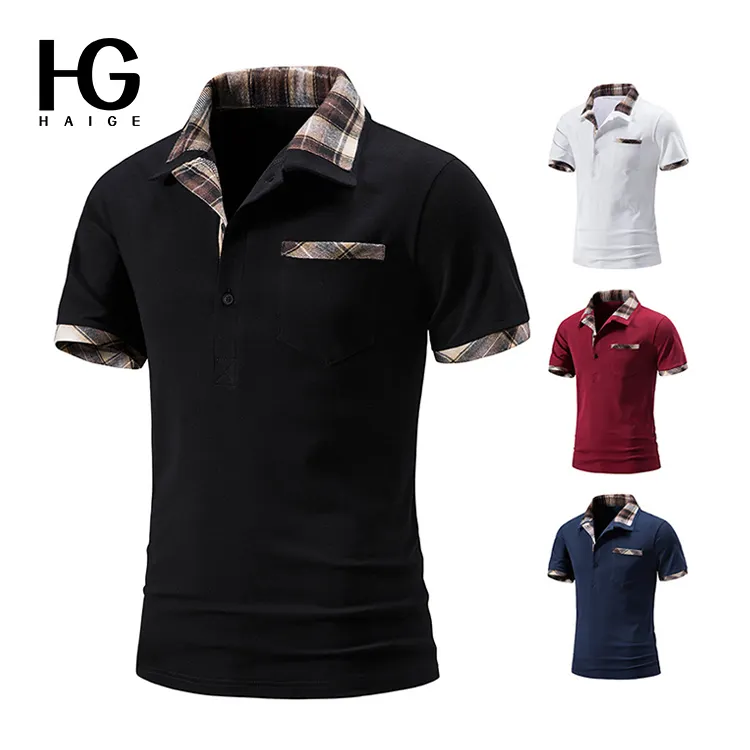 Hot Selling Custom Logo Korte Mouwen Herenkleding Zomer Dragen Polo T-shirt Voor Mannen