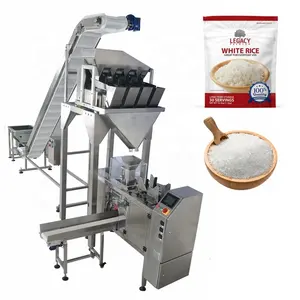 Yüksek hızlı otomatik endüstriyel ürün çantası gıda şeker paketleme makinesi baklagiller için 1kg şeker paketleme