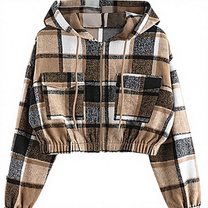 Sweat-shirt à capuche en tricot polyester/coton pour l'été, avec logo sur le devant, couleur unie, col rond - Product Image 4