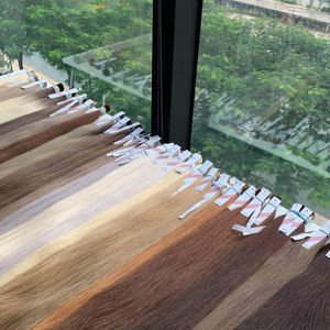 Cheveux vierges vietnamiens de qualité supérieure, couleur foncée, en vrac, options lisses et bouclées, cheveux humains bruts, 20 kg, conception gratuite, livraison rapide - Product Image 1