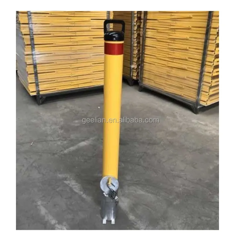 Removable temporary safety steel post road traffic parking barrier bollard