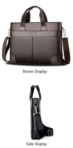 <span class=keywords><strong>Sac</strong></span> pour <span class=keywords><strong>ordinateur</strong></span> portable étanche en cuir PU 14 pouces <span class=keywords><strong>sac</strong></span> d'ordinateurs de messager à épaule unique pour bureau voyage d'affaires hommes - Product Image 5