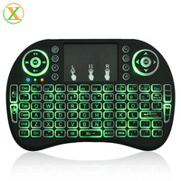 Xlintek 2026 Teclado Inalámbrico Mini I8 de 2.4GHz con Retroiluminación, Panel Táctil, Air Fly Mouse, Caja de Regalo de Plástico, Android TV Box