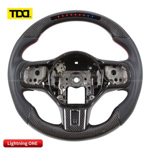 พวงมาลัยคาร์บอน TDD LED สำหรับ EVO EVO8 EVO9 สไตล์รถแข่ง พวงมาลัยคาร์บอนไฟเบอร์แท้แบบกำหนดเอง - Product Image 4