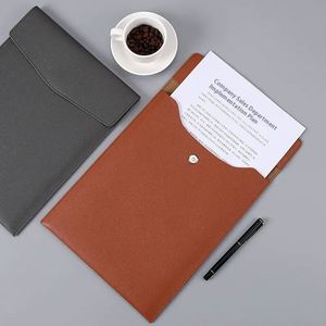 Custom Printing Waterproof A4 Envelope Document Bag Magnetic Buckle Business Information <b>File</b> Holder PU Leather <b>File</b> <b>Folder</b> - Product Image 4