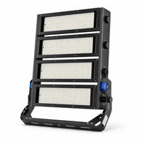 Projecteur LED modulaire 300W-1800W en aluminium moulé sous pression IP65, projecteur de stade orientable à 360° avec support en U SMD2835