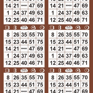 Boletos de Bingo Clásicos en 15 Colores, Papel para Jugar Bingo, Cuadrícula Numérica, Impresión Digital, Tarjetas de Bingo Personalizadas - Product Image 4