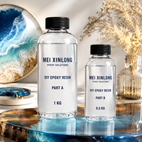 Kit de résine époxy artistique de qualité supérieure, sans bulles, résistant aux UV, pour la fabrication de bijoux et d'objets artisanaux DIY