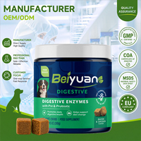 Probiotiques pour chiens en comprimés mous, formule vétérinaire, marque privée personnalisée, pour la santé digestive et cutanée, toutes races