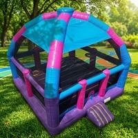 Château gonflable commercial sur mesure, modèle Princesse Bongo, grande taille, en PVC, capacité maximale 500 personnes