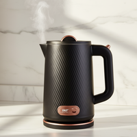 Bouilloire électrique sans fil OEM 1,8 L, nouveau design avec intérieur personnalisé en acier inoxydable 304 pour usage domestique