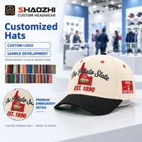 Casquette de baseball en coton ajustable à 5 panneaux avec logo personnalisé pour les acheteurs en gros (Marque privée)